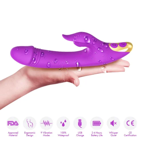 Premium Luxury Suction Rabbit Purple Features List Luxo Adulto