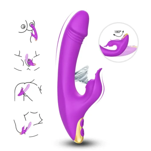 Premium Luxury Suction Rabbit Purple Como usar o vibrador Adult Luxury