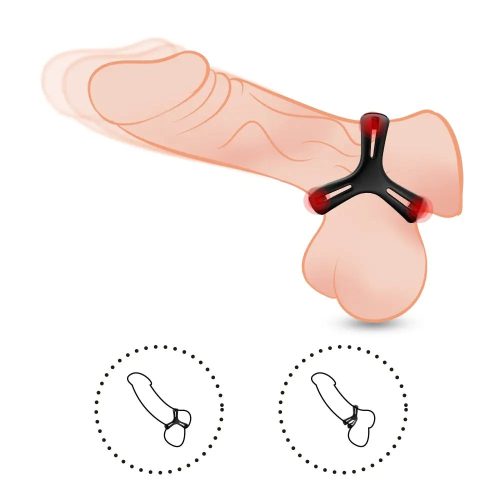 3 em 1 Fique Hard Cock Ring Como Usar o Luxo Adulto