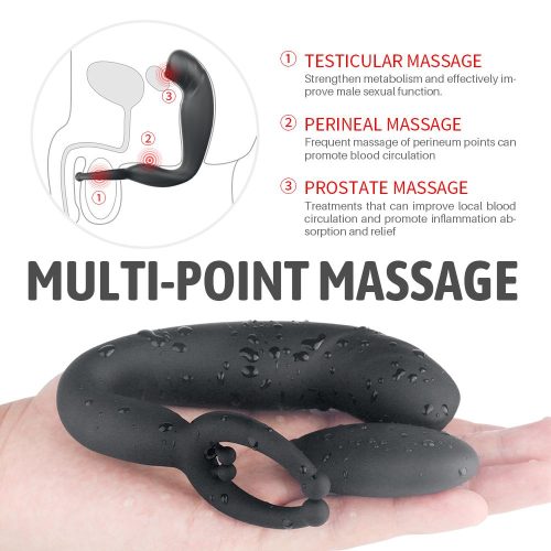 Arouse 3 em 1 Próstata Controle Remoto Massageador Adulto Luxo