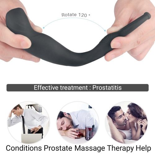 Arouse 3 em 1 Próstata Controle Remoto Massageador Adulto Luxo