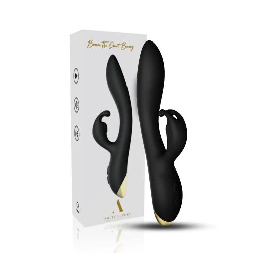 Bonnie® The Quiet Bunny (Preto) Vibrador Adulto Luxo