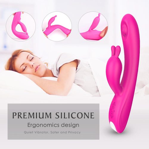 Candy Knocking G-spot Coelho Vibrador Adulto Luxo