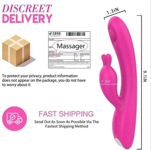 Candy Knocking G-spot Coelho Vibrador Adulto Luxo