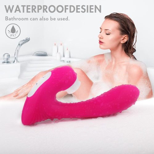 Aura-Oceanus® Lambendo &Vibrador de sucção (Rosa) Adulto Luxo