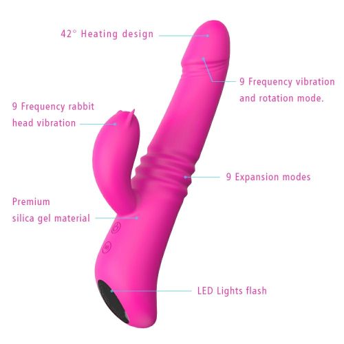 Exótico Heat Master aquecido Vibrador Adulto Luxo