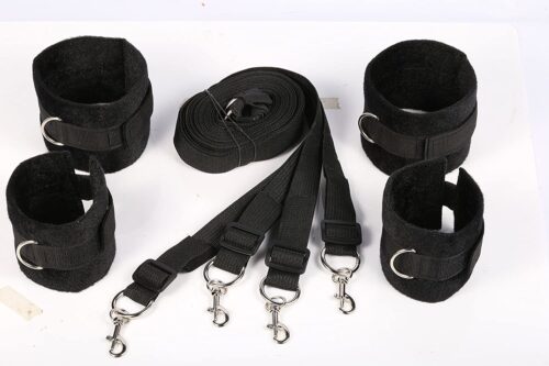 Fetiche Fantas Bondage Under Restraints Kit (Preto) Adulto Luxo