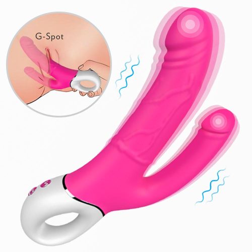 Duplo Magnético Deluxe ™ G-spot, Clitoral e/ou Vibrador Anal Adulto Luxo