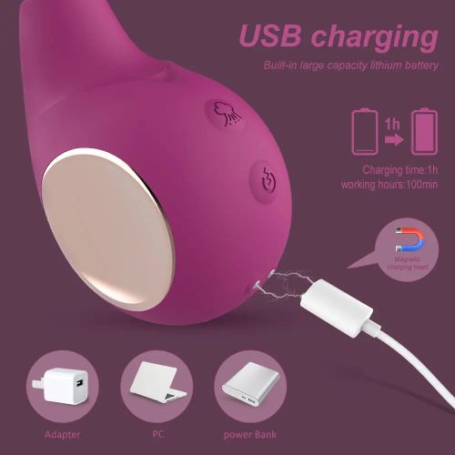 Odyssey Bio Air Vibe® 2 em 1 Vibrador Rosa Carregamento USB Adulto Luxo