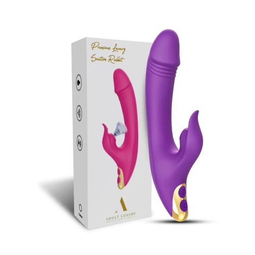 Premium Luxury Suction Rabbit Vibrator (Purple) Adult Luxury