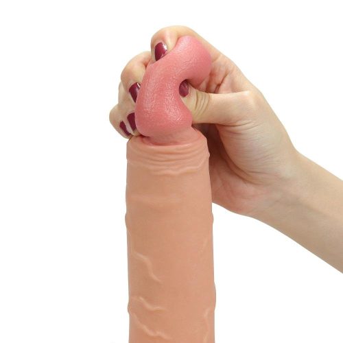 Extensor de pênis realista Dildo de manga oca 8,5 '' Luxo adulto