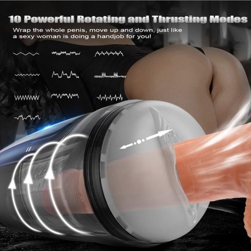 6 in 1 Tropical Storm Thrusting Rotating Vibrating Automatic Masturbator Sex Toy For Men Adult Luxury