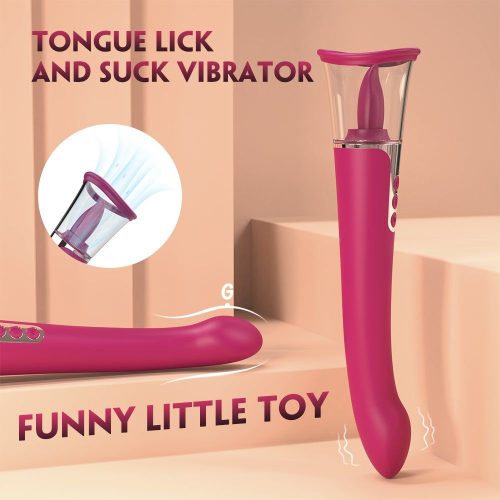 Cleopatra Licking Pro® 3 em 1 BioAir Licking Vibrador Adulto Luxo