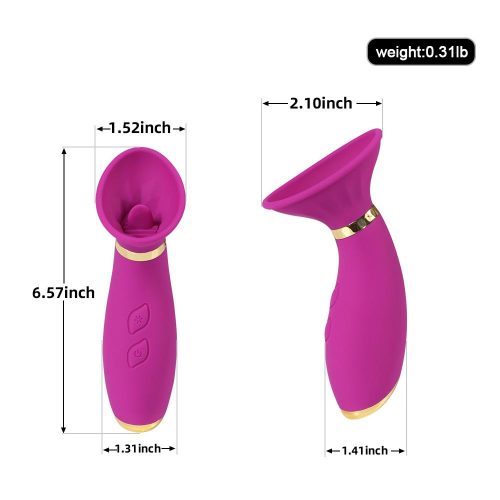 Tentações Chupando Língua Lamber Vibrador Adulto Luxo