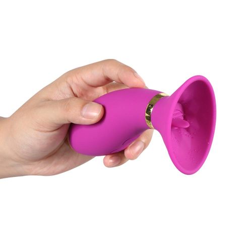 Tentações Chupando Língua Lamber Vibrador Adulto Luxo