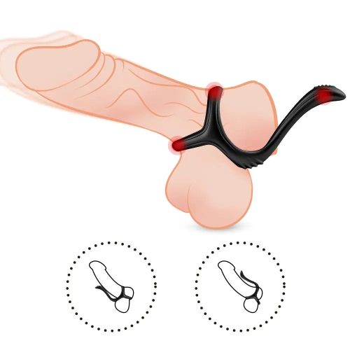 O 3 em 1 Sexret Pro Cock Ring Como usar o luxo adulto