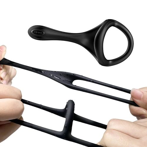 O 3 em 1 Sexret Pro Cock Ring Stretchy Cock Ring Adulto Luxo