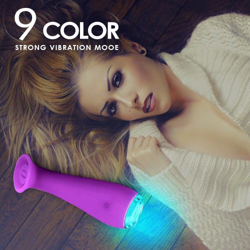 Wand-er Lick-Her de ZONEGASM (roxo) Lambendo Vibrador Adulto Luxo